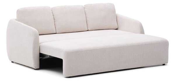 Krémová ženilková rozkladacia pohovka 225 cm Laira – Kave Home