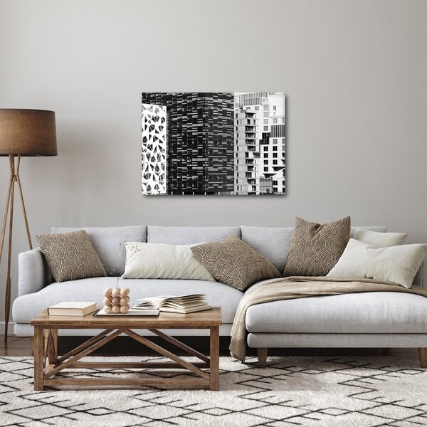 Obraz čiernobiele architektúry (70x50 cm)