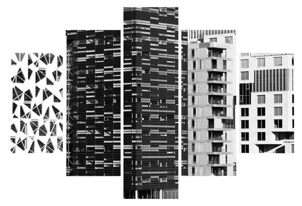 Obraz čiernobiele architektúry (150x105 cm)