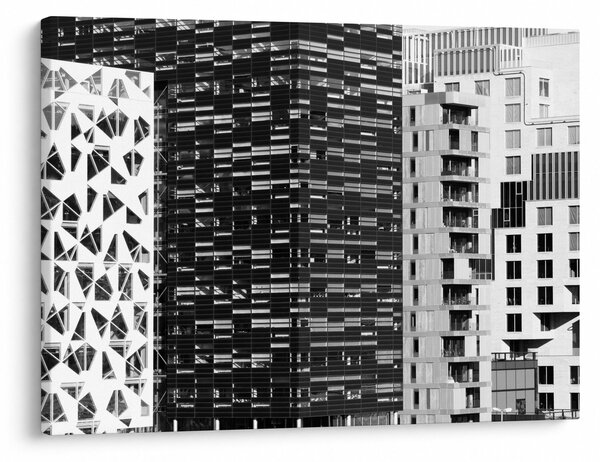 Obraz čiernobiele architektúry (70x50 cm)