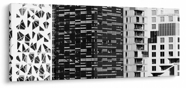 Obraz čiernobiele architektúry (120x50 cm)
