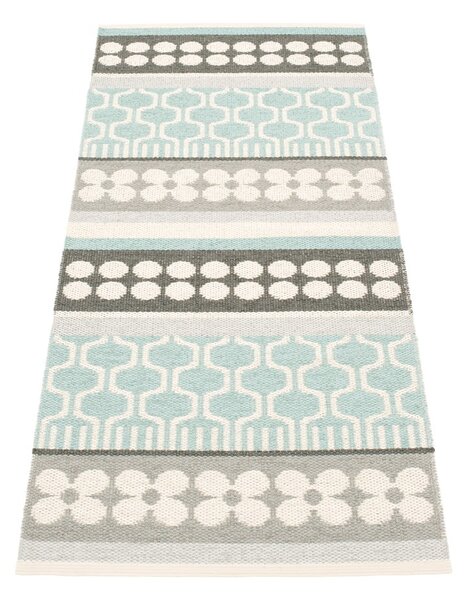 Sivo-tyrkysový vnútorný a vonkajší behúň 70x180 cm Asta Pale Turquoise – Pappelina