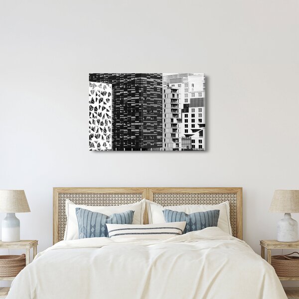Obraz čiernobiele architektúry (90x60 cm)