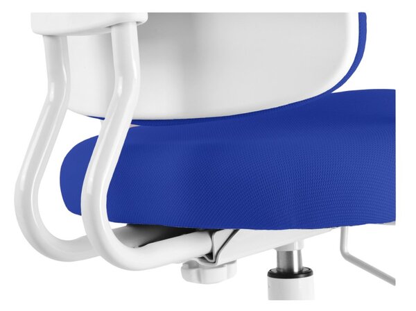 Detská rastúca stolička Neoseat KIDDY THREE — látka, prateľný poťah, tmavo modrá