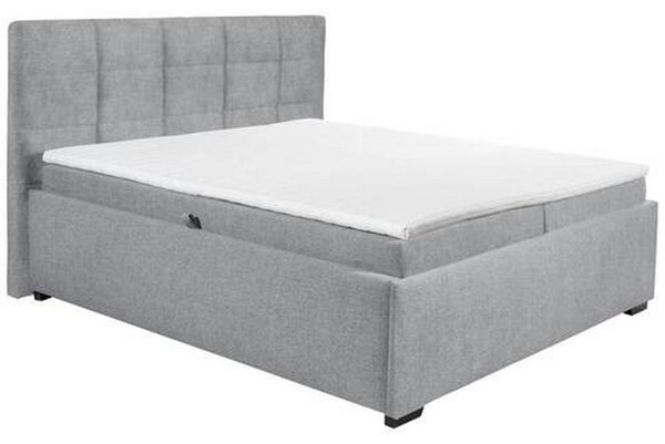 Čalúnená posteľ s matracom Nella 2, 180x100, Sivá
