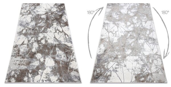 Koberec NOBLE 1515 64 Mramor, geometrický - krém / sivý