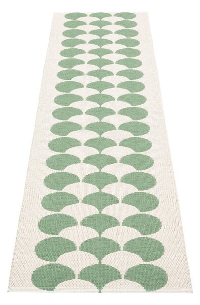 Zeleno-krémový vnútorný a vonkajší behúň 70x250 cm Poppy Oregano – Pappelina