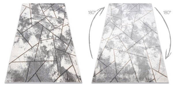 Koberec NOBLE 1518 67 geometrický - krém / sivý