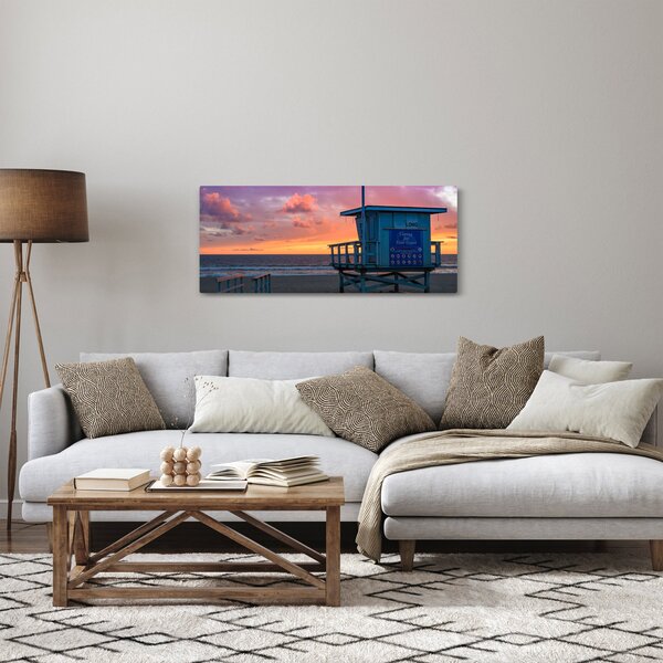 Obraz z pláže Santa Monica (120x50 cm)