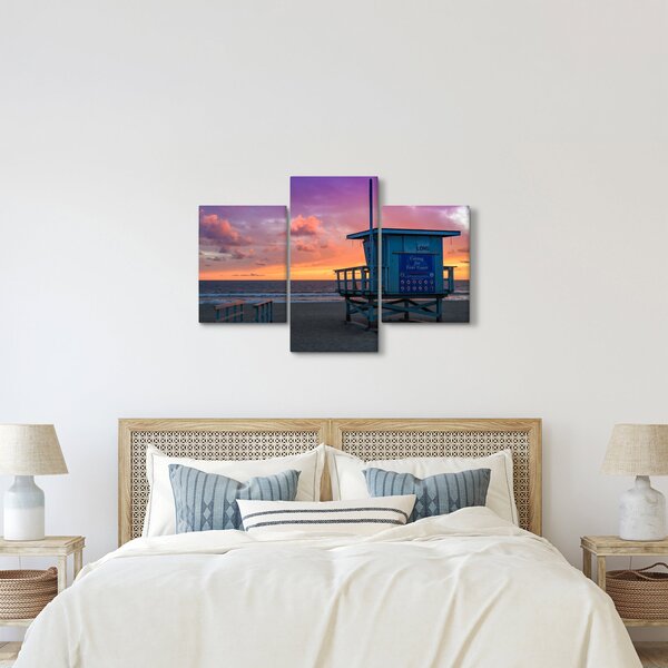 Obraz z pláže Santa Monica (90x60 cm)