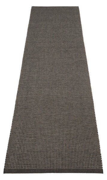 Antracitový vnútorný a vonkajší behúň 70x300 cm Emm Black Linen – Pappelina