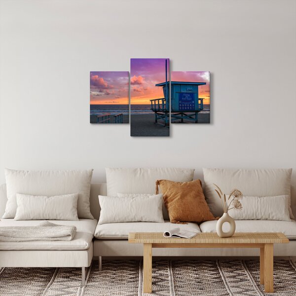 Obraz z pláže Santa Monica (90x60 cm)