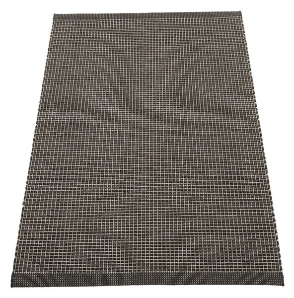 Antracitový vnútorný a vonkajší koberec 70x120 cm Emm Black Linen – Pappelina
