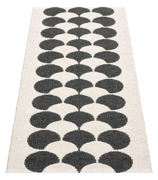 Čierno-krémový vnútorný a vonkajší behúň 70x150 cm Poppy Black Vanilla – Pappelina