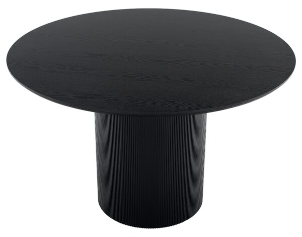 KONDELA Jedálenský stôl, čierna, priemer 120 cm, MAHIR TYP 2