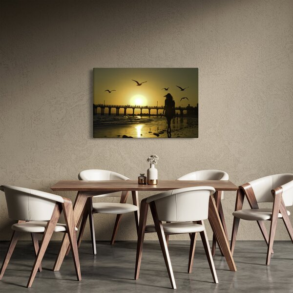 Obraz - Prechádzka po pláži (90x60 cm)