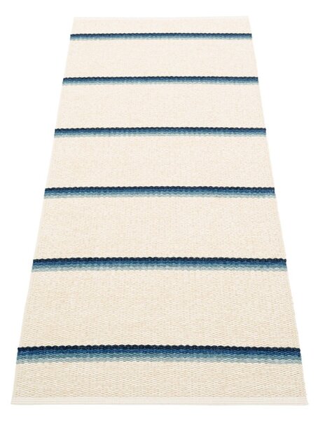 Modro-krémový vnútorný a vonkajší behúň 70x180 cm Olle Blue Vanilla – Pappelina