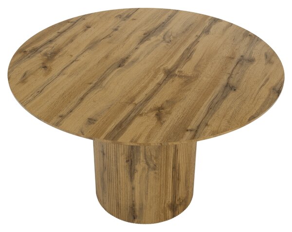 Kondela Jedálenský stôl, dub, priemer 120 cm, MAHIR TYP 2