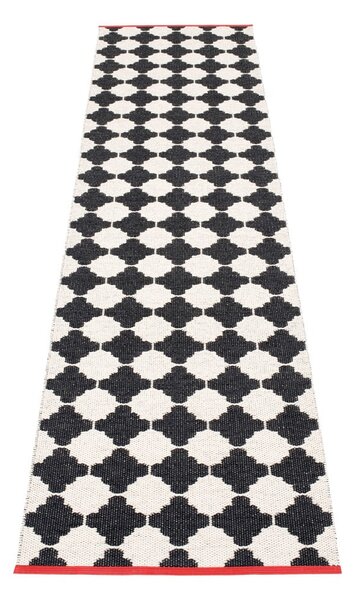 Čierno-biely vnútorný a vonkajší behúň 70x300 cm Marre Black Coral – Pappelina