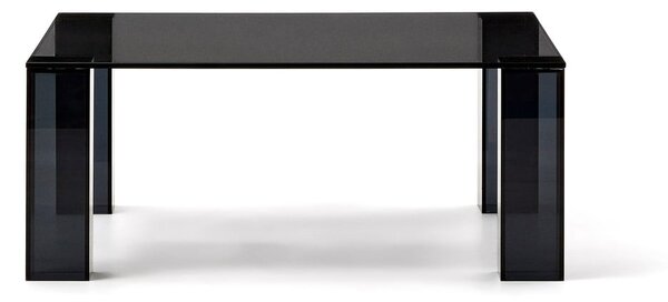 Tmavosivý sklenený konferenčný stolík 85x85 cm Adularia – Kave Home