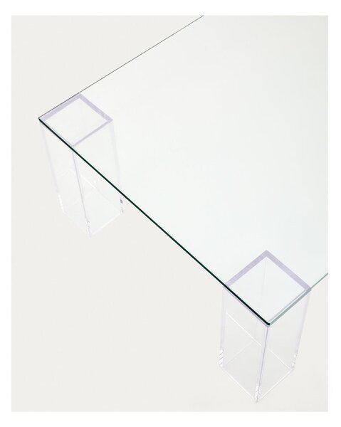 Sklenený konferenčný stolík 60x140 cm Adularia – Kave Home