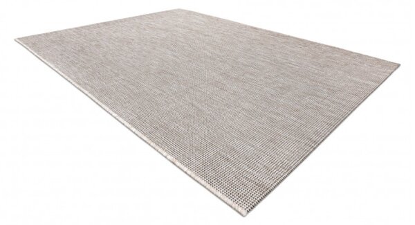 Koberec Sizal Floorlux 20580 jednofarebný - strieborný / čierny