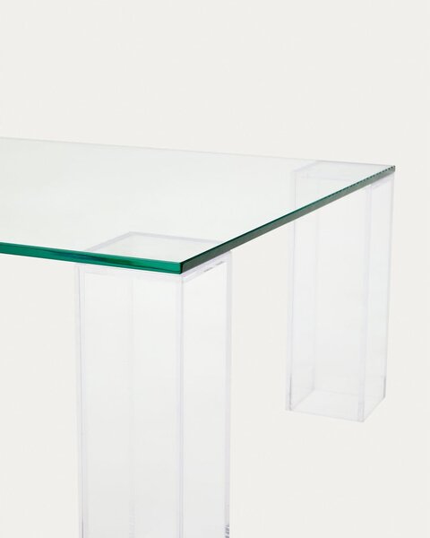 Sklenený konferenčný stolík 60x140 cm Adularia – Kave Home