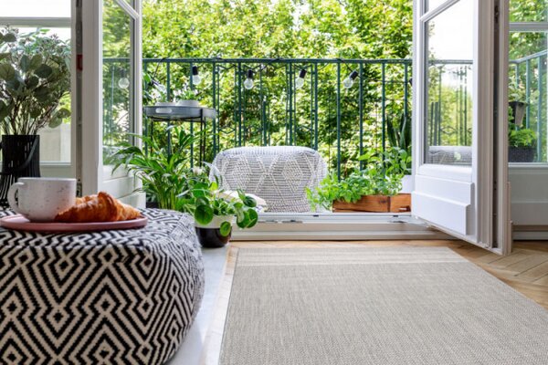 Koberec SIZAL FLAT 48829637 Jodelka - sivý