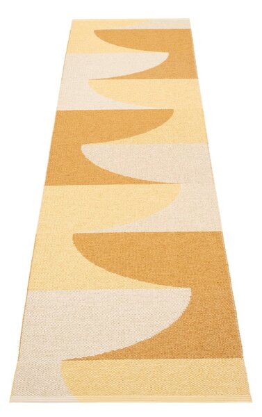 Okrovožltý vnútorný a vonkajší behúň 70x270 cm Hill Ochre Pale Yellow – Pappelina