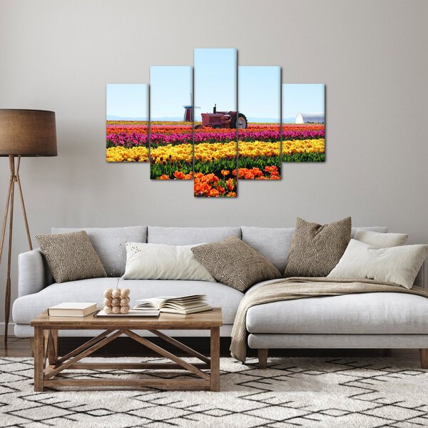 Obraz tulipánové farmy (150x105 cm)