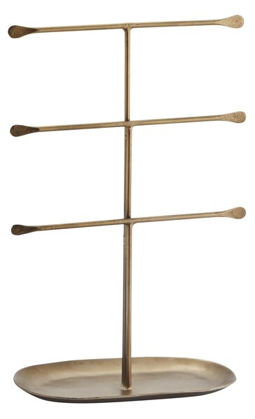 Stojan na šperky s miskou Antique Brass