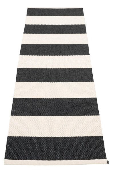 Čierno-biely vnútorný a vonkajší behúň 70x225 cm Bob Black Vanilla – Pappelina
