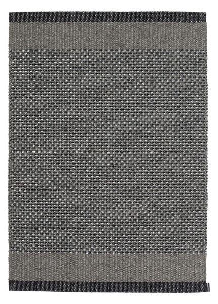 Antracitový vnútorný a vonkajší koberec 60x85 cm Edit Charcoal – Pappelina