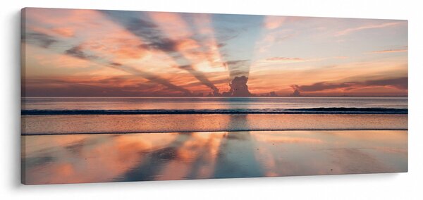 Obraz slnečných lúčov nad Daytonskú pláži (120x50 cm)