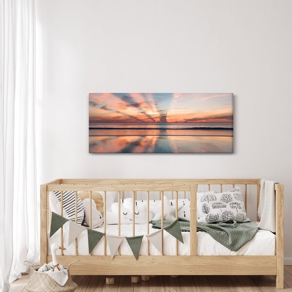 Obraz slnečných lúčov nad Daytonskú pláži (120x50 cm)