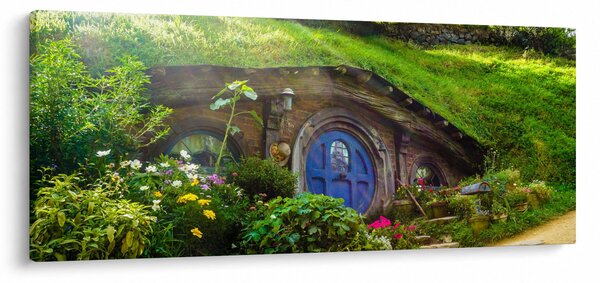 Obraz - Hobitína (120x50 cm)