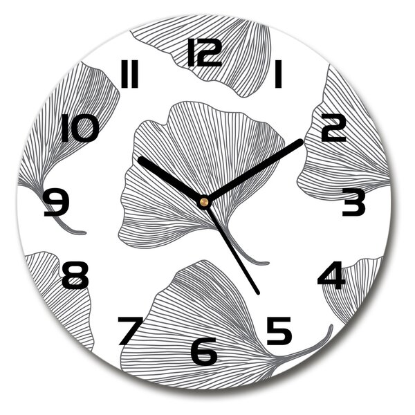 Sklenené nástenné hodiny okrúhle Jinan
