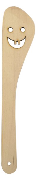 AMADEA Drevená obracačka s úsmevom, masívne drevo, dĺžka 30 cm