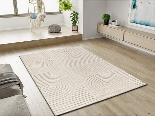 Krémovobiely koberec 133x190 cm Zen – Universal