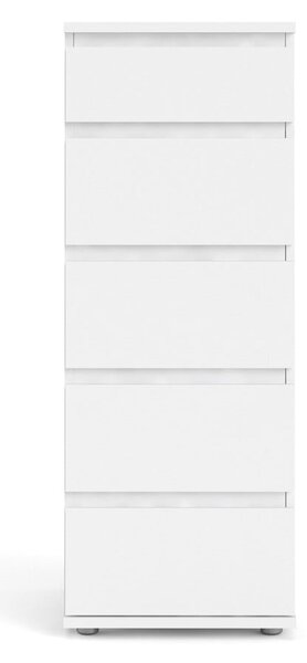 Biela vysoká komoda 40x107 cm Nova – Tvilum