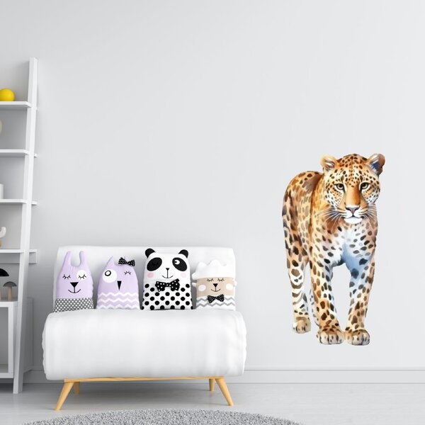 PIPPER. Textilná nálepka na stenu "Leopard"