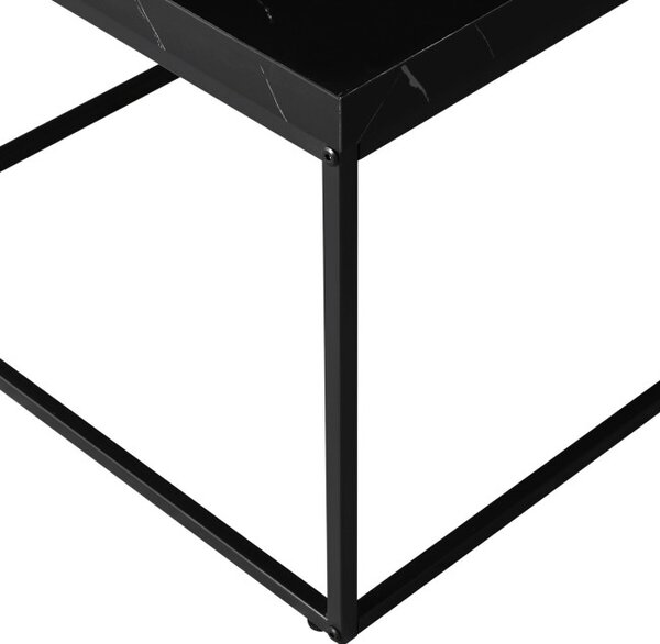 Konferenčný stolík čierny, mramor CT-V2004 BK