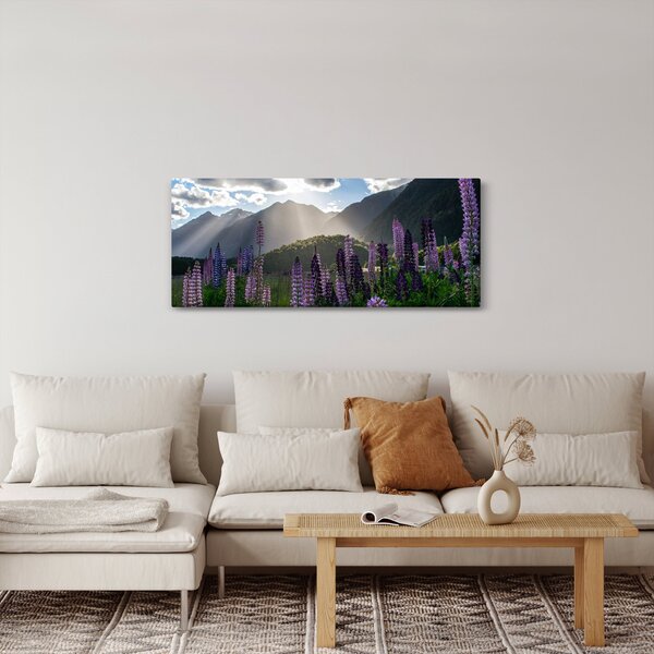 Obraz - Scenérie vlčích bôbov (120x50 cm)