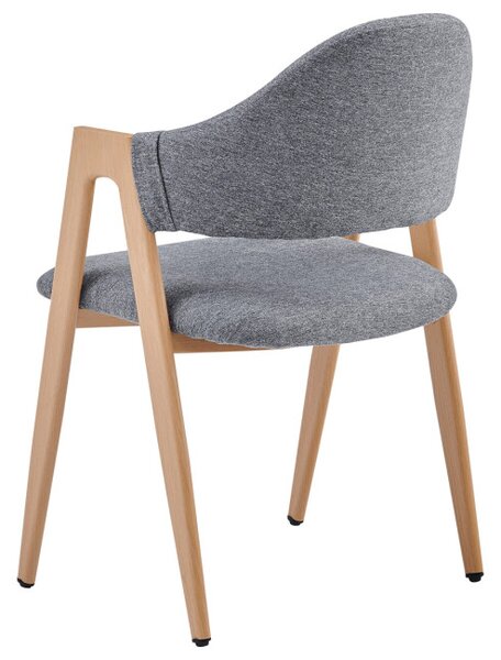 Jedálenská stolička sivá DCL-F4062 GREY2