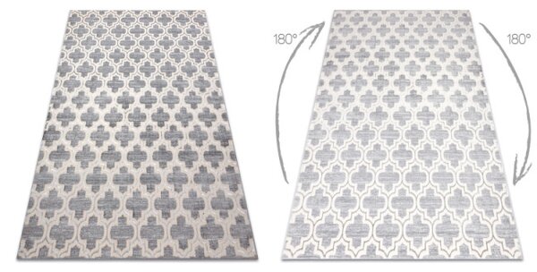 Koberec CORE W6764 Koniczyna marokánska Trellis - sivý / krém