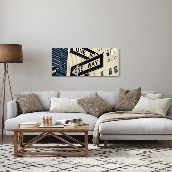 Obraz - New York ONE WAY (120x50 cm)