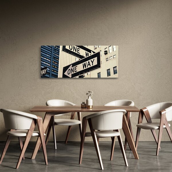 Obraz - New York ONE WAY (120x50 cm)