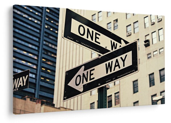 Obraz - New York ONE WAY (90x60 cm)