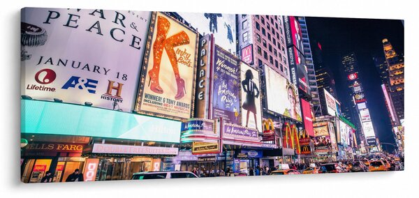 Obraz - New York Theater District (120x50 cm)