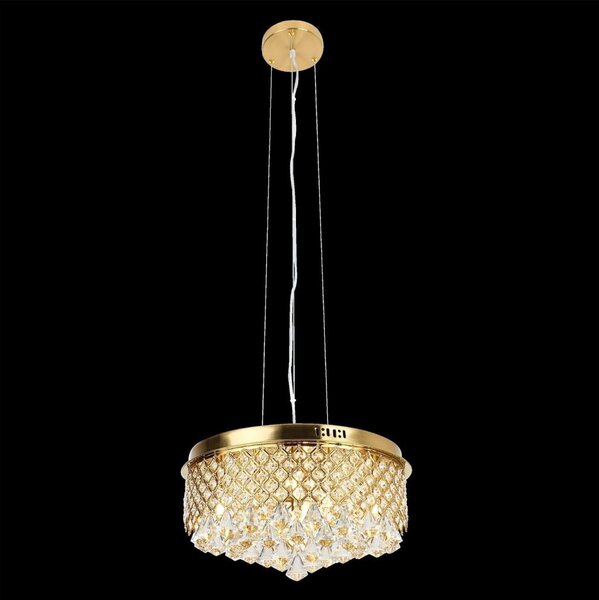 Luster na lanku AMAPOLI 7xG9/28W/230V pr. 45 cm zlatá